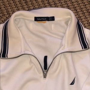 Nautica zip-up crew neck
